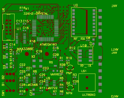 Beacon PCB top side